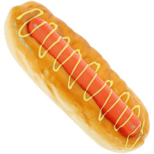 3pcs Artificial Hot Dog Bread Model Fake Fast Food Simulation Sausage Display Kitchen Photo Prop for Restaurant Sample Decoration