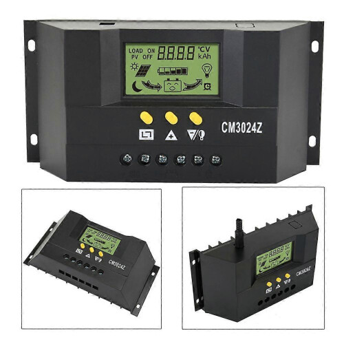 CM3024Z 30A 12V/ 24V Solar Charge Controller Generator for Home Solar Panel Battery 2