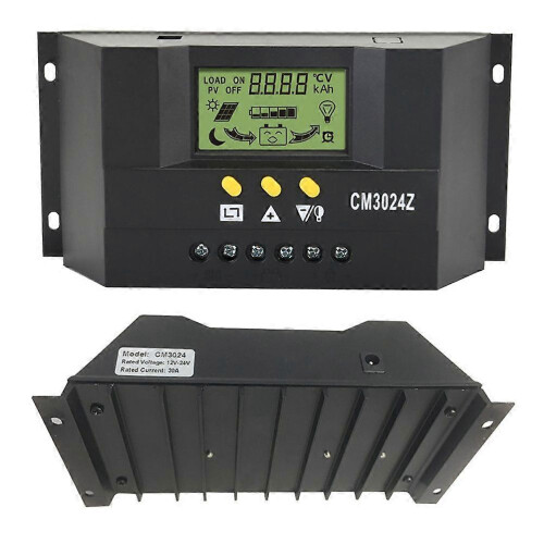 CM3024Z 30A 12V/ 24V Solar Charge Controller Generator for Home Solar Panel Battery 1