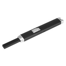 Szélálló kialakítású gyertyagyújtók, USB plazma hosszú ívű, újratölthető, lángmentes öngyújtók butánmentes üzemanyaggal és