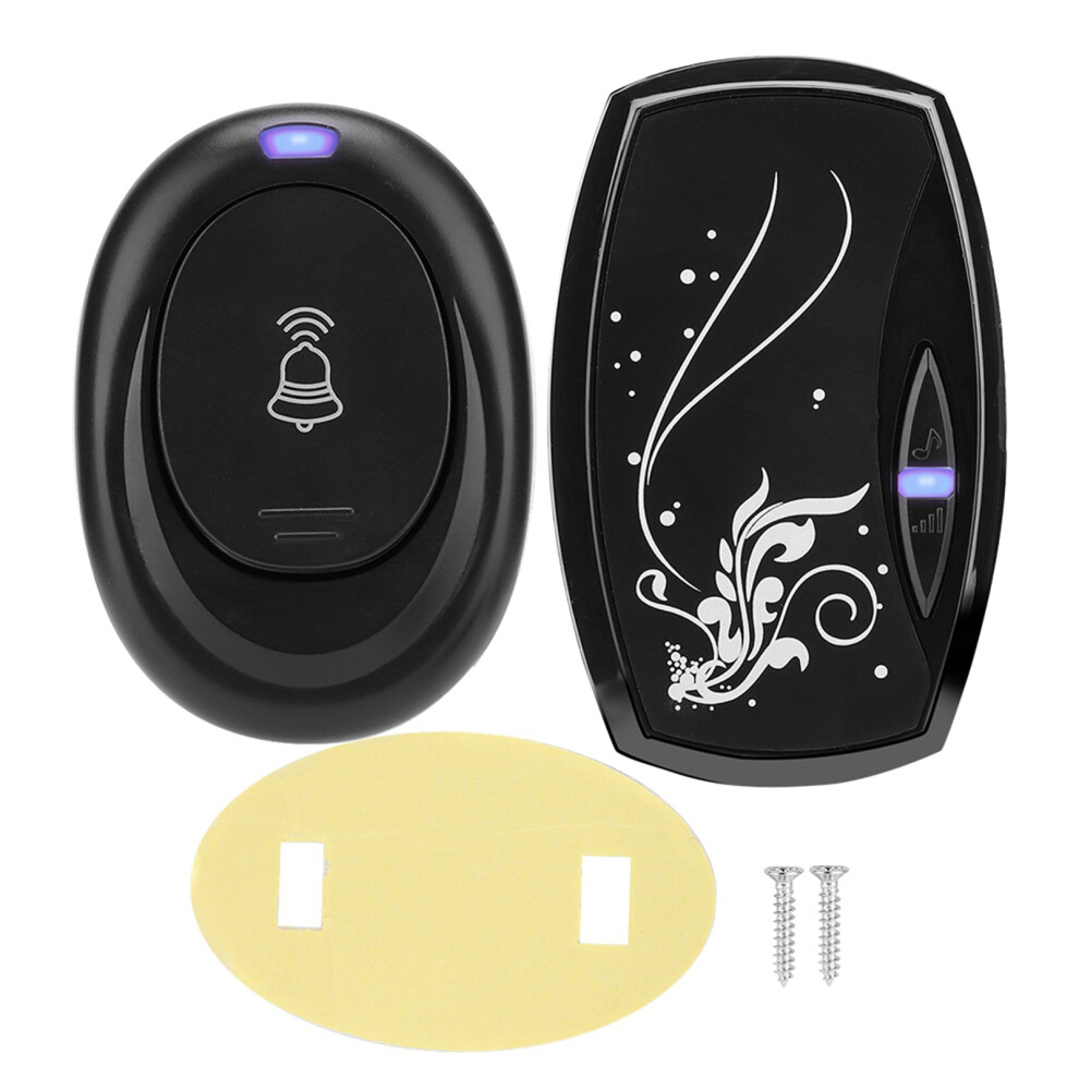 Wireless Doorbell For Home, 50M Remote Waterproof Home Security Doorbell With Led Indicator And Adjustable Volume, 36 Chimes Silent Mode Wireless 9482726465515