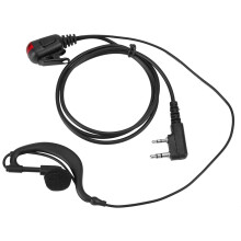 Oortje voor Motorola radio G-vormige bewakingskit met één draad en PTT-microfoon, compatibel met CLS1110, CLS1410, CP200, GP300 en GP2000