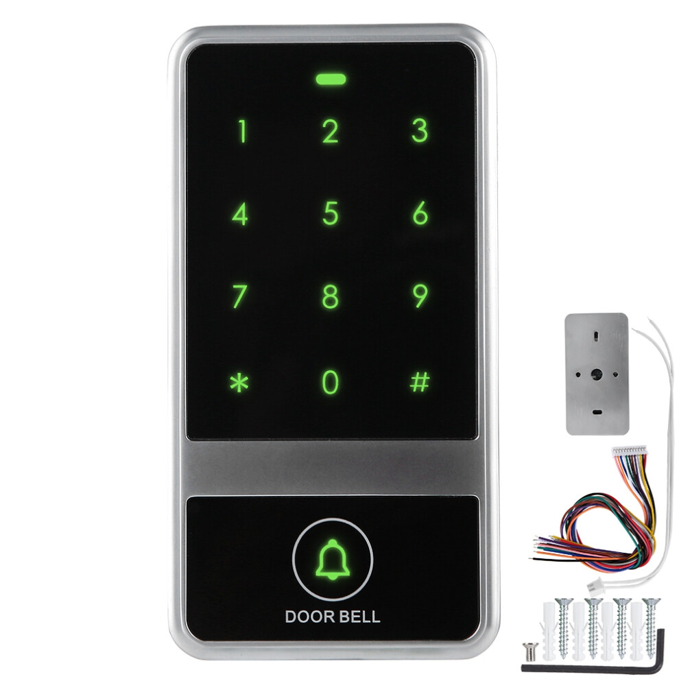 Waterproof Rfid Access Control System Touch Key Press Keypad High Sensitivity Fingerprint Identification Door Bell Button Blue Backlight Smart Entry 9482726465683