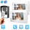 Sistema de interfone com vídeo, campainha de vídeo com fio para ambientes internos e externos, câmera infravermelha com tela LCD de 7 polegadas 3
