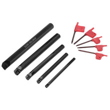 Juego de barras de mandrinar internas indexables para torno, de acero de alta calidad, portaherramientas para torno, insertos de torneado de