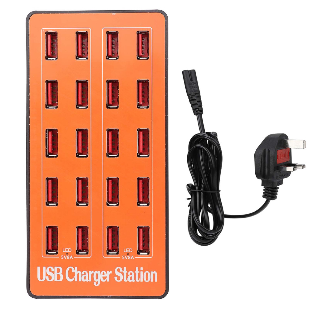 Fireproof Materials Desktop Usb Charging Station Multi-Function Smart Charger 20 Port Usb Hub Over Current Safety Protection Environmental Protection 9147006049082