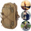 Bolsa tática compacta e leve, impermeável e multiuso, em tecido Oxford cáqui, com interior acolchoado resistente a impactos e design cortado a 6
