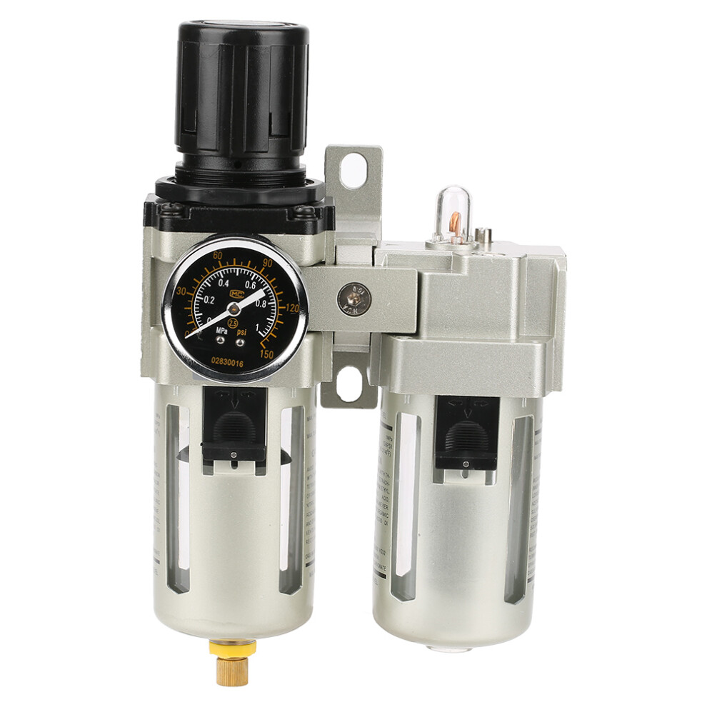 Moisture Trap Air Filter Regulator Aluminum Alloy Compressed Air Pressure Regulator With Solid Particles Filtration And Condensate Removal For 9138057889192