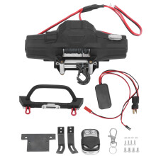 Guincho elétrico sem fio com controle remoto para carro RC Crawler, visual ultra realista, acoplador de metal de alta qualidade, motores duplos, sem