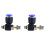 Hastighedsregulatorforbindelse med flowhastighedskontrolfunktion, trykbar pneumatisk fitting til kun luftsystemer, inline 1