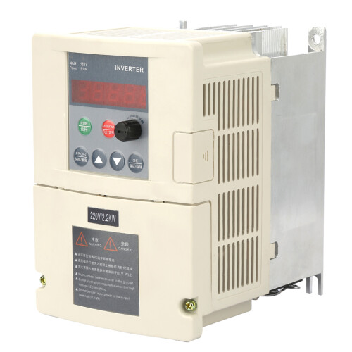 Variable Frequency Drive Single Phase To 3 Phase Inverter With Digital Display Screen Optimized PWM Control Technology For Spindle Motor Speed 1