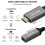 QGeeM HDMI Single to Mini DP Converter Adapter Cable UHD 4K@30Hz Plug 5