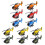 12Pcs  Children Airplanes Toys Pull Back Power  Helicopter Toys Pullback Helicopters 1