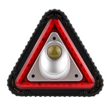 Emergency Warning Triangle LED Light, Red LED Triangle Warning Stop Sign Water-Resistant Shockproof Portable COB Light Source Bright And Energy