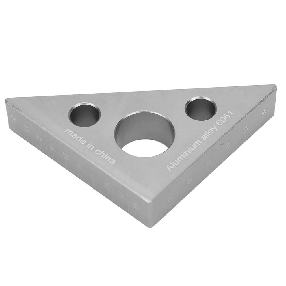 Woodworking Measuring Tool, Aluminum Alloy Ruler With 90 Degree Angle Measurement And Anodized Surface, Thickened Body Ruler For Accurate Layout And 9009791445503