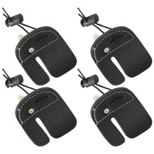 Archery Finger Tab Set Adjustable DoubleLayer Leather Recurve Bow Finger Protector for Outdoor