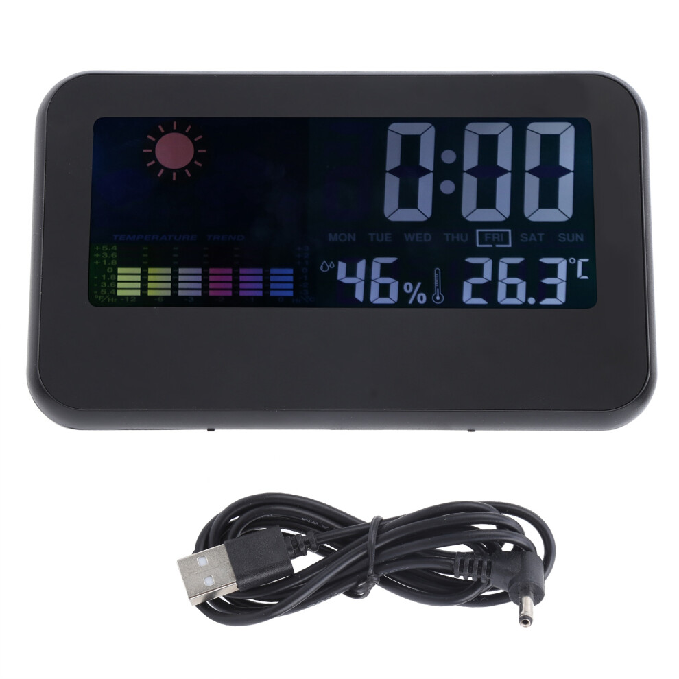 Digital Alarm Clock With Weather Station Innovative Projection Alarm Clock Featuring Multi Angle Projection And Indoor Outdoor Thermometer Hygrometer 9482726472711