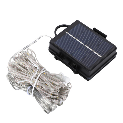 Flexible Copper Wire Solar Rope Lights High Efficiency Solar Panel Waterproof Upgrade Adjustable 8 Lighting Modes Auto ON OFF Function Remote Control 1