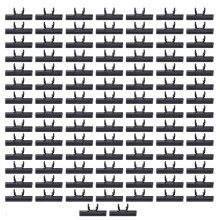 Plastic Bed Slat End Caps, Furniture Accessories for Holding Securing Wooden Slats, Durable Fastening Connectors for Bed Frame Support Rails, Secure