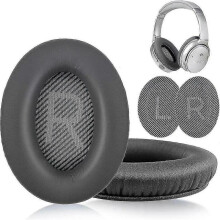 (Dark Grey) Ear Pads Cushion Earpads For Bose Qc35/25/15 Headphone Replacement Zekai