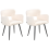 Beliani Set of 2 Dining Chairs SANILAC Boucle White 4
