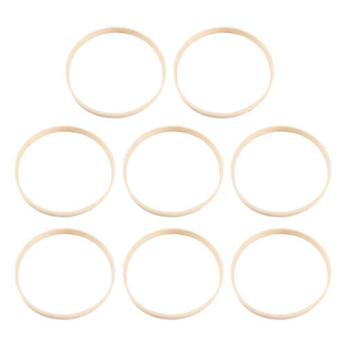 8Pcs Wreath Bamboo Hoops Macrame Hoops Dream Catcher Bamboo Rings Dreamcatcher Crafts Frames 1