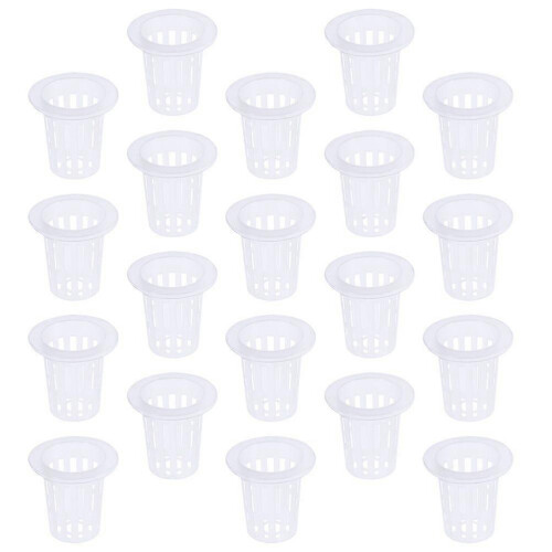 60pcs Garden Mesh Net Pots Hydroponic Baskets Nursery Root Fixing Holder 1