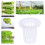 60pcs Garden Mesh Net Pots Hydroponic Baskets Nursery Root Fixing Holder 3
