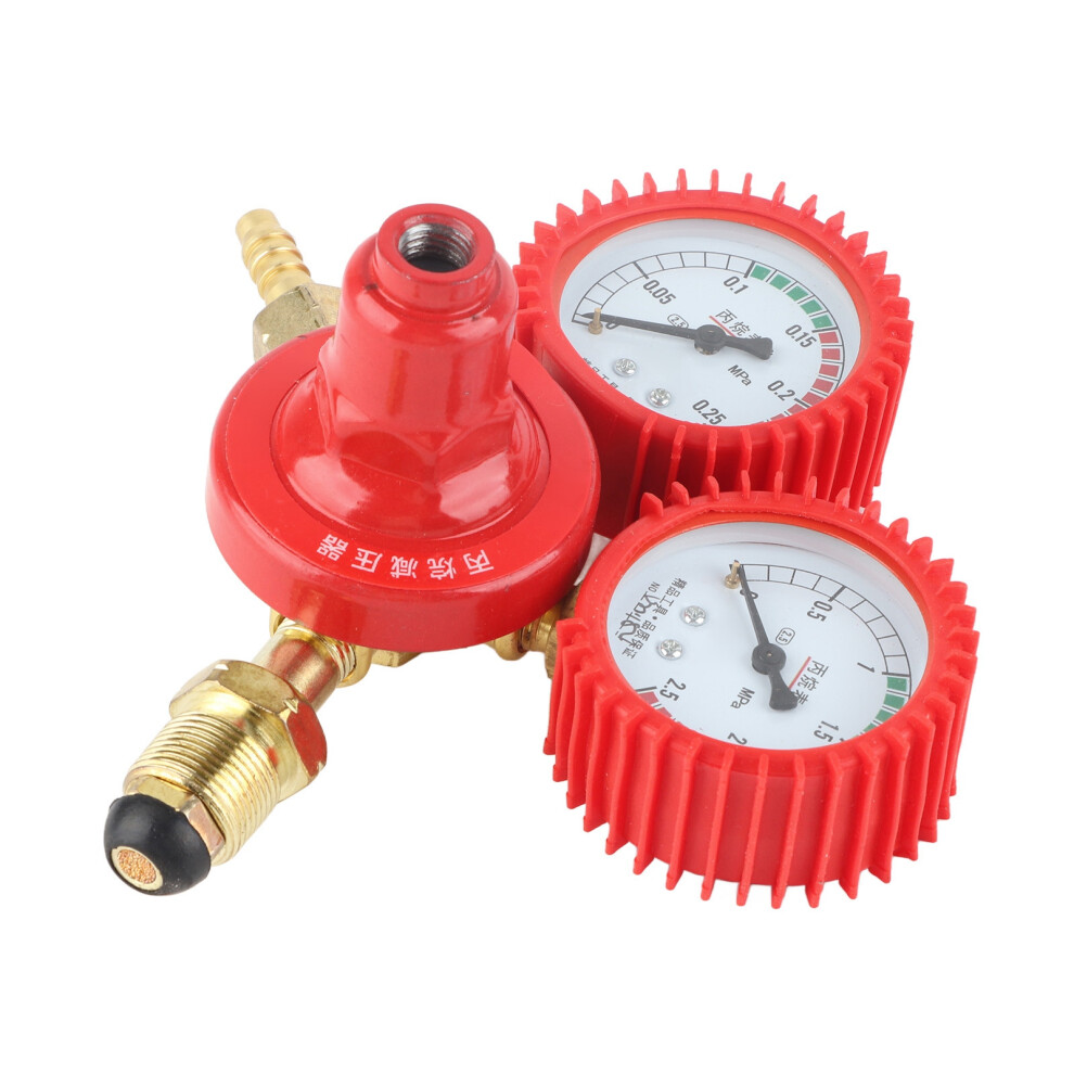 Red Aluminum Alloy Propane Tank Gauge With Accurate Dial & Anti-Slip Knob 8201381009541