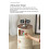 Round Bedside Table with Sliding Door, 4Tier MultiLayer Bedside Storage Cabinet, Beige 4