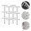 20pcs T Shape Flat Brace Bracket Solid Mending Plate Repair Fixing Replacement 4
