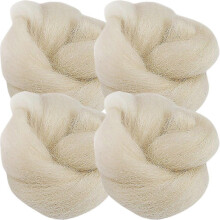 4Pcs Anti-wear Toe Separators Wool Toe Pads Supple Wool Toe Splitters Toe Corn Pads
