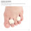 4Pcs Anti-wear Toe Separators Wool Toe Pads Supple Wool Toe Splitters Toe Corn Pads 3