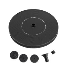 Outdoor Garden Decoration, Solar Powered Fountain Pump Perfect For Bird Bath & Fish Tank Submersible Pump Kit Instant Activation Upon Sunlight