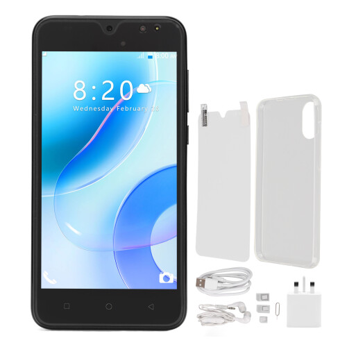 Smartphone Android, tela IPS de 5,45 polegadas, compatível com dois chips SIM, desbloqueio facial, armazenamento expansível, processador quad-core,