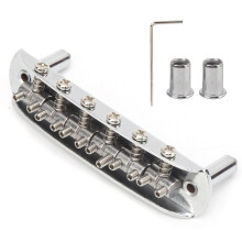 Gitarrreservdel kompatibel med Fender Mustang Jaguar Jazzmaster, helt justerbar gitarrsadelbrygga som minskar strängsurr och funktioner