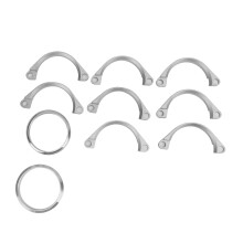 Corrosion Proof Exhaust Flange Connection Kit High Grade Material Durable And Sturdy Metal Flange With Gasket For 2 Inch OD Pipes Easy Installation