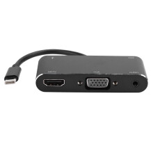 External Graphics Card USB 3.0 To HDMI VGA Adapter 4K Resolution Support Dual Monitor Setup High Bandwidth Data Transfer For Windows Mac Users