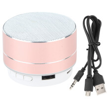 Trådløs BT-streaminghøjttaler med USB TF Aux-indgange, indbygget genopladeligt batteri og 3,5 mm lydgrænseflade, klar diskantlyd med Bluetooth