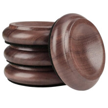 Piano Caster Cups Furniture Pads Upright Piano Caster Cups Wood Coasters Cups Floor Protectors for Furniture 4pcs