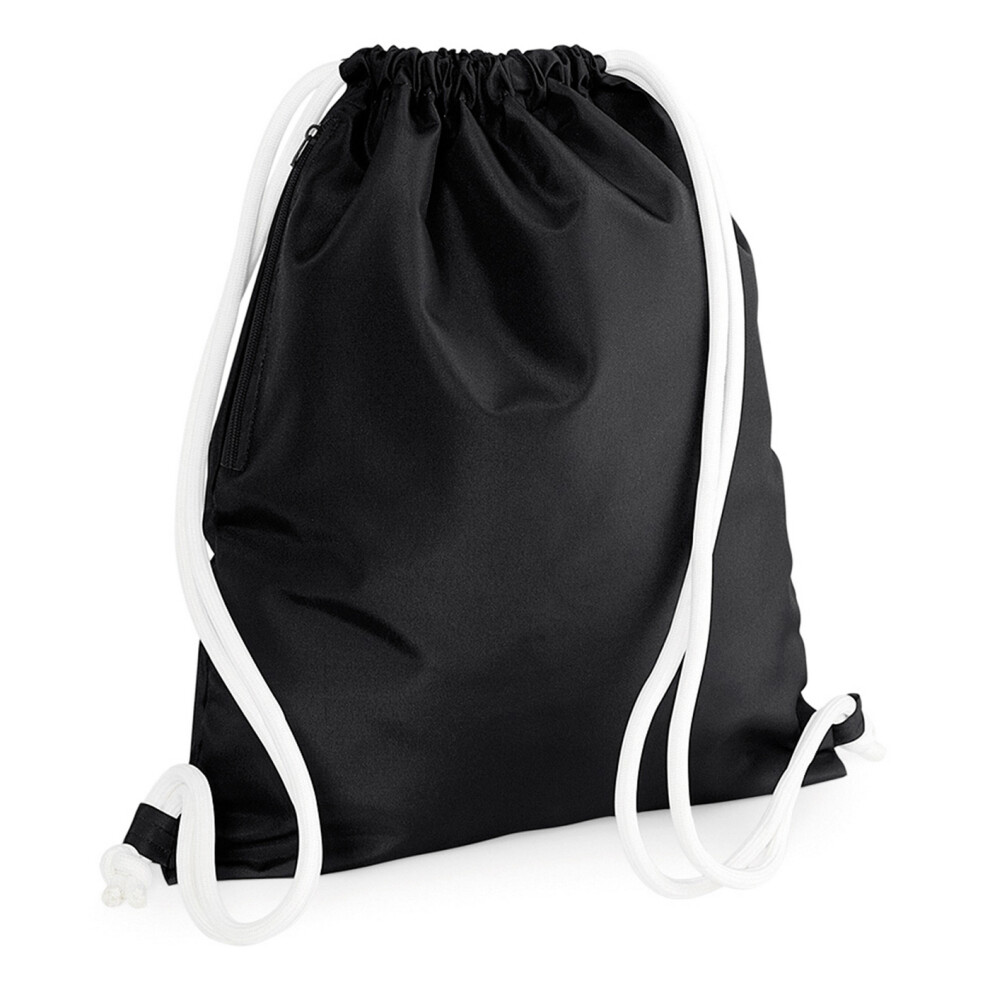 New Bagbase Unisex (One Size, ) Icon Drawstring Bag Black