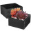2pcs Wooden Planter Boxes Desktop Storage Boxes Flower Boxes Pen Holder Cases Square Planters 1