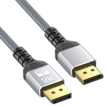DisplayPort 1.4 Cable 8K60Hz 4K120Hz 144Hz 165Hz 32.4Gbps Speed Gaming Video Cord