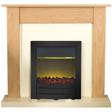 Adam Southwold Fireplace Suite in Oak with Colorado Electric Fire in B