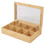 Excellent Houseware Bamboo Tea Box 8 Compartment Storage Organiser Chest Kitchen 9