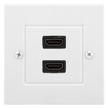 Soluție inovatoare de conectivitate multiport, placa de perete HDMI albă asigură imagini cu gamă dinamică ridicată și canal de retur audio