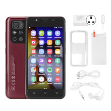 Celular econômico com dois chips, tela HD de 5 polegadas, sistema operacional Android, memória expansível, desbloqueio facial, câmera dupla e