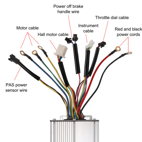 Universal χειριστήριο σκούτερ με οθόνη LCD, ηλεκτρικό σετ χειριστηρίων, ελεγκτής 1