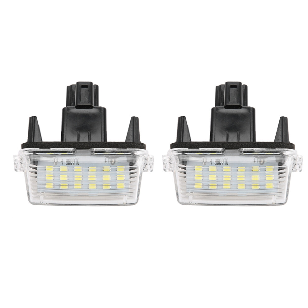 Led License Plate Xenon Led Assembly For Toyota Camry Highlander Avalon Prius C Yaris, Plug And Play Waterproof High Brightness Canbus Light/White 9482726483373