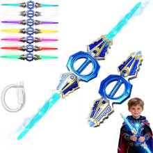 Espadas de duelo com luzes piscantes e 7 cores, som e para cosplay, brinquedo para festas.